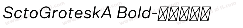 SctoGroteskA Bold字体转换
